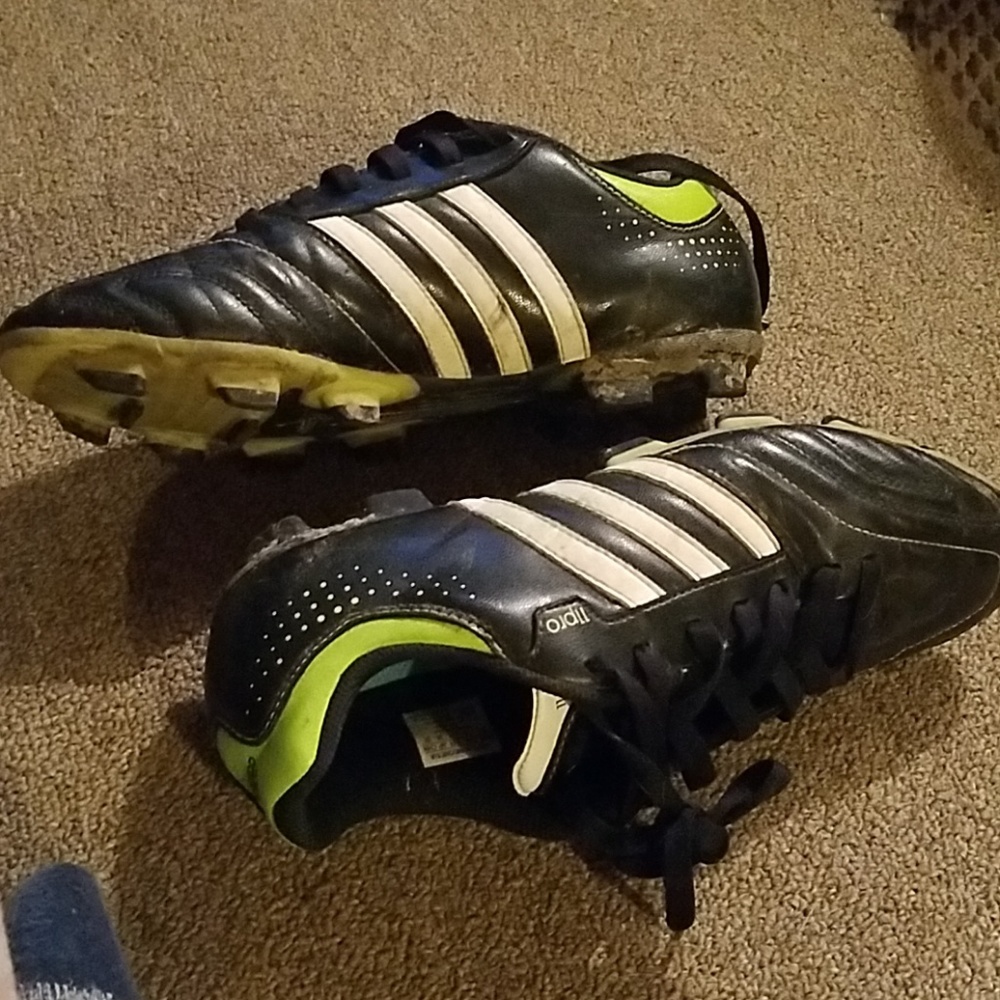 Soccer cleats adidas, used for 1 season